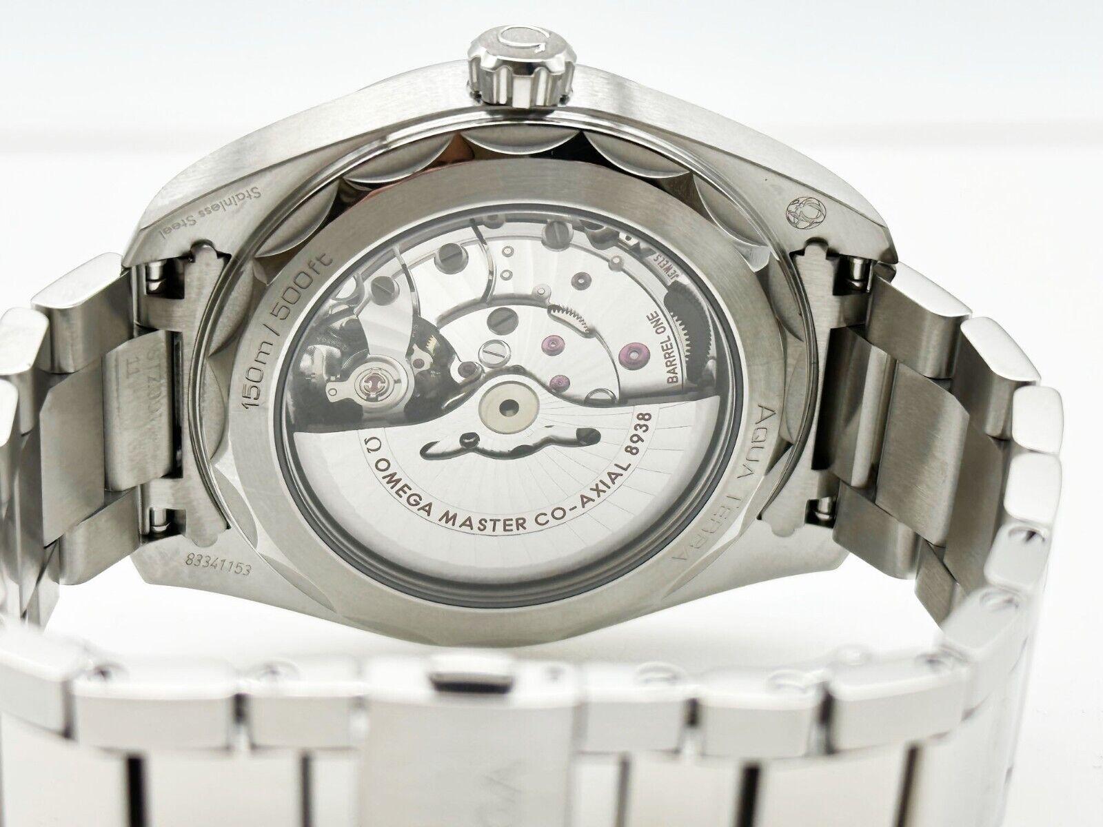 2021 Omega 220.10.43.22.03.001 Seamaster Aqua Terra GMT Weltzeituhr Box Papier 4