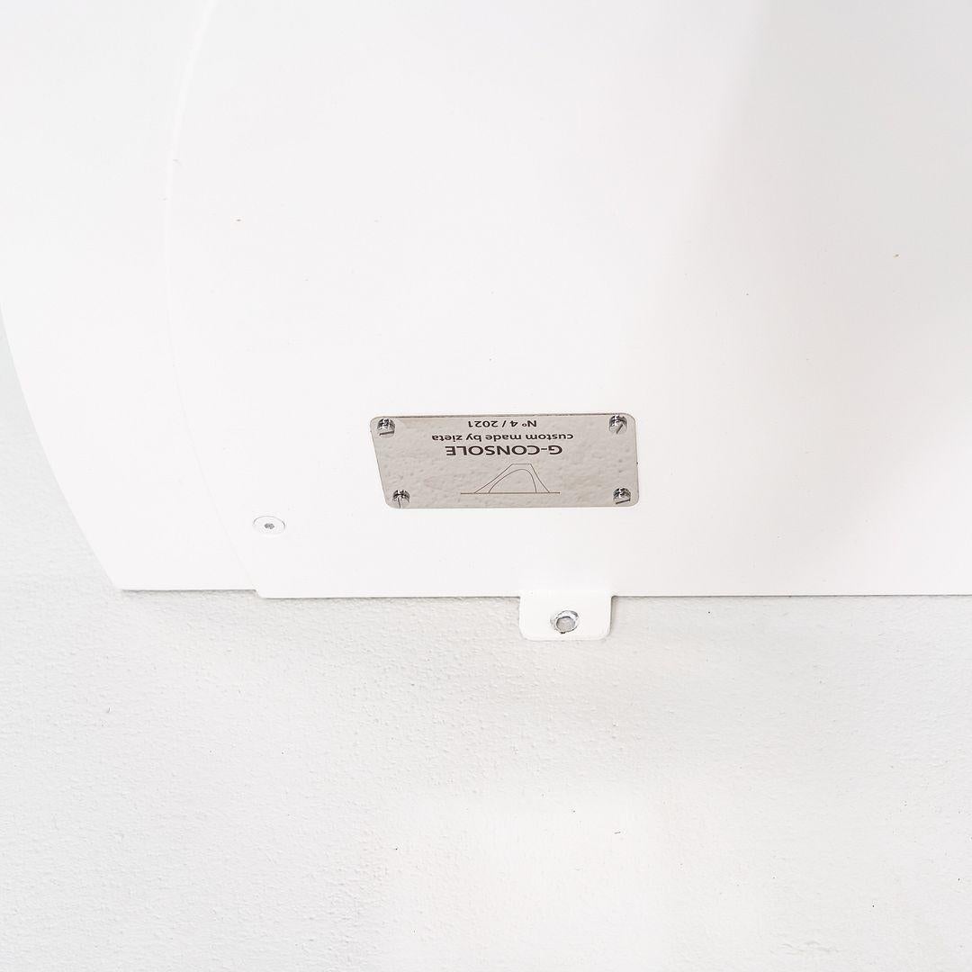 Moderno 2021 Oskar Zieta per Zieta G-Console Duo in acciaio inossidabile Whiting in vendita