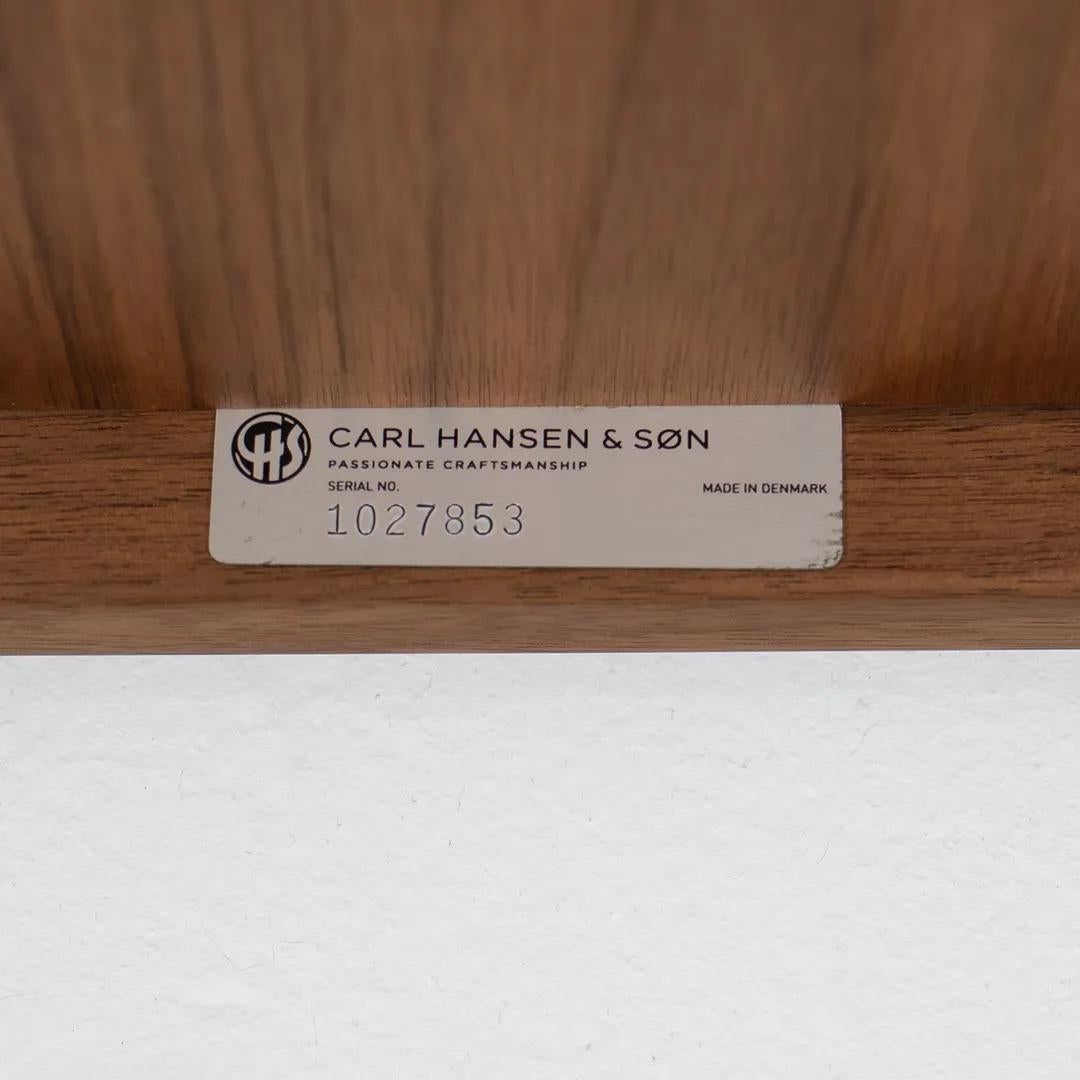 Scandinave moderne 2021 OW449 Table basse coloniale carrée par Ole Wanscher pour Carl Hansen Noyer en vente