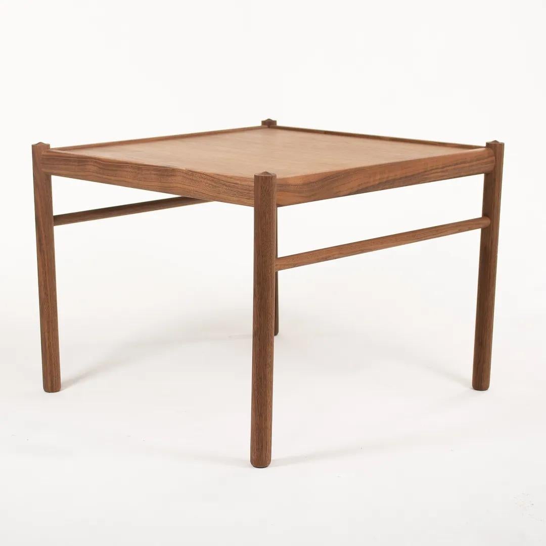 2021 OW449 Square Colonial Coffee Table by Ole Wanscher for Carl Hansen Walnut In Fair Condition For Sale In Philadelphia, PA