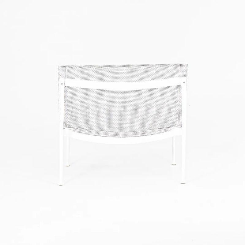 2021 Richard Schultz for Knoll Swell Lounge Chair in White / Silver For Sale 4