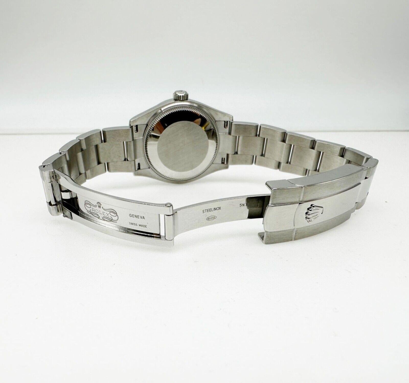 Rolex Datejust 278240 31mm Midsize 2021 Steel Black Roman Dial Box Paper en vente 1