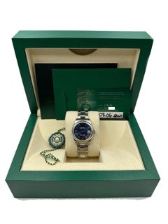 2021 Rolex Midsize 31mm Steel Datejust 278240 Blue Roman Dial Box Papers