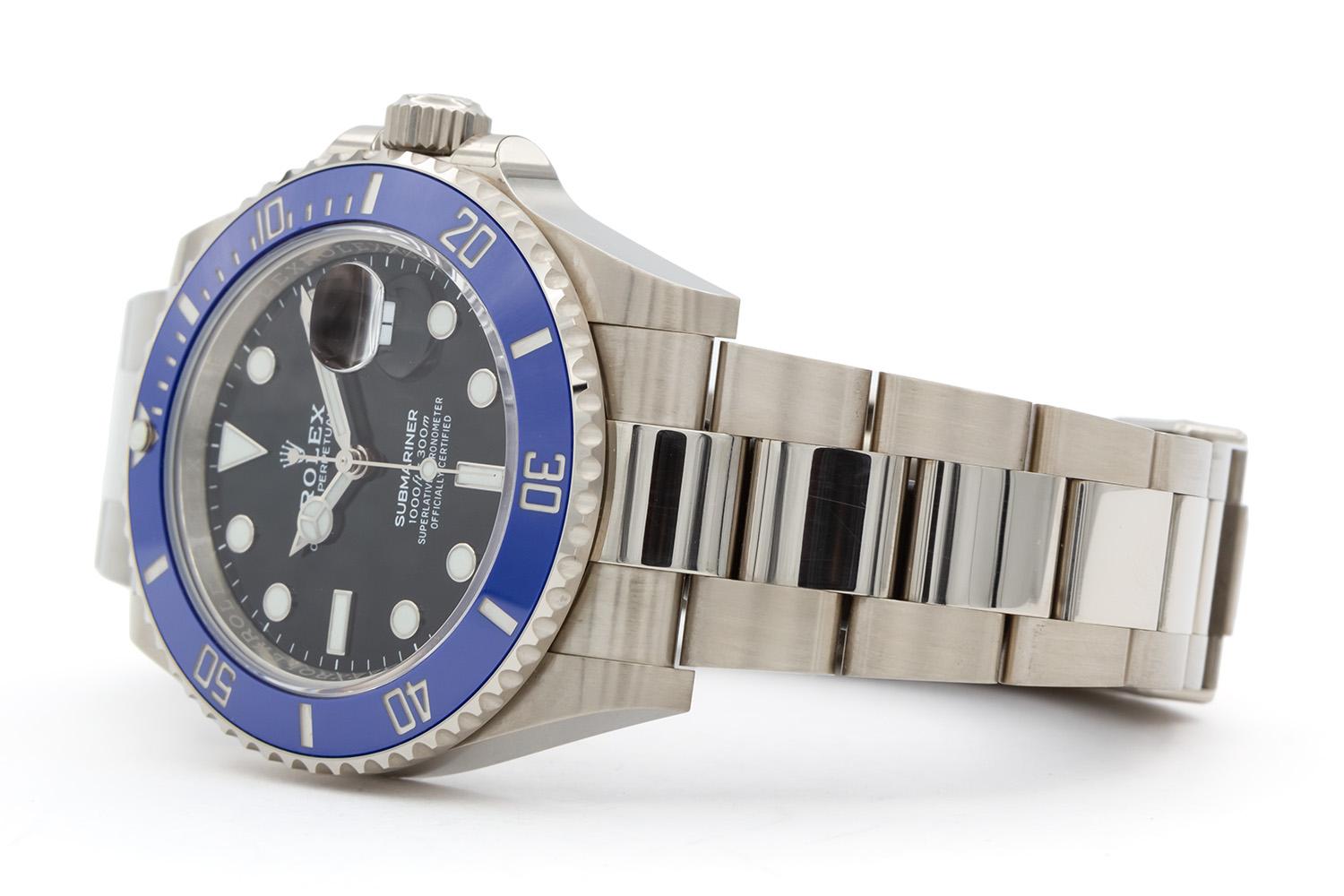Contemporain 2021 Rolex Submariner 41mm Cookie Monster 18k White Gold 126619LB Box & Papers