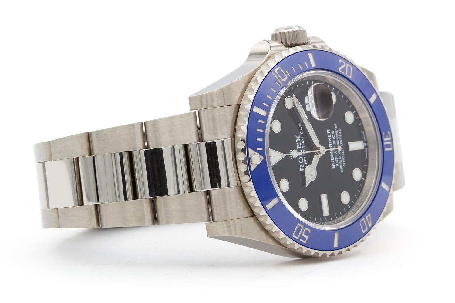 2021 Rolex Submariner 41mm Cookie Monster 18k White Gold 126619LB Box & Papers 3