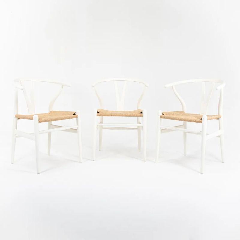 2021, 7er-Set CH24 Wishbone-Esszimmerstühle mit Fischgrätenmuster von Hans Wegner für Carl Hansen (21. Jahrhundert und zeitgenössisch) im Angebot