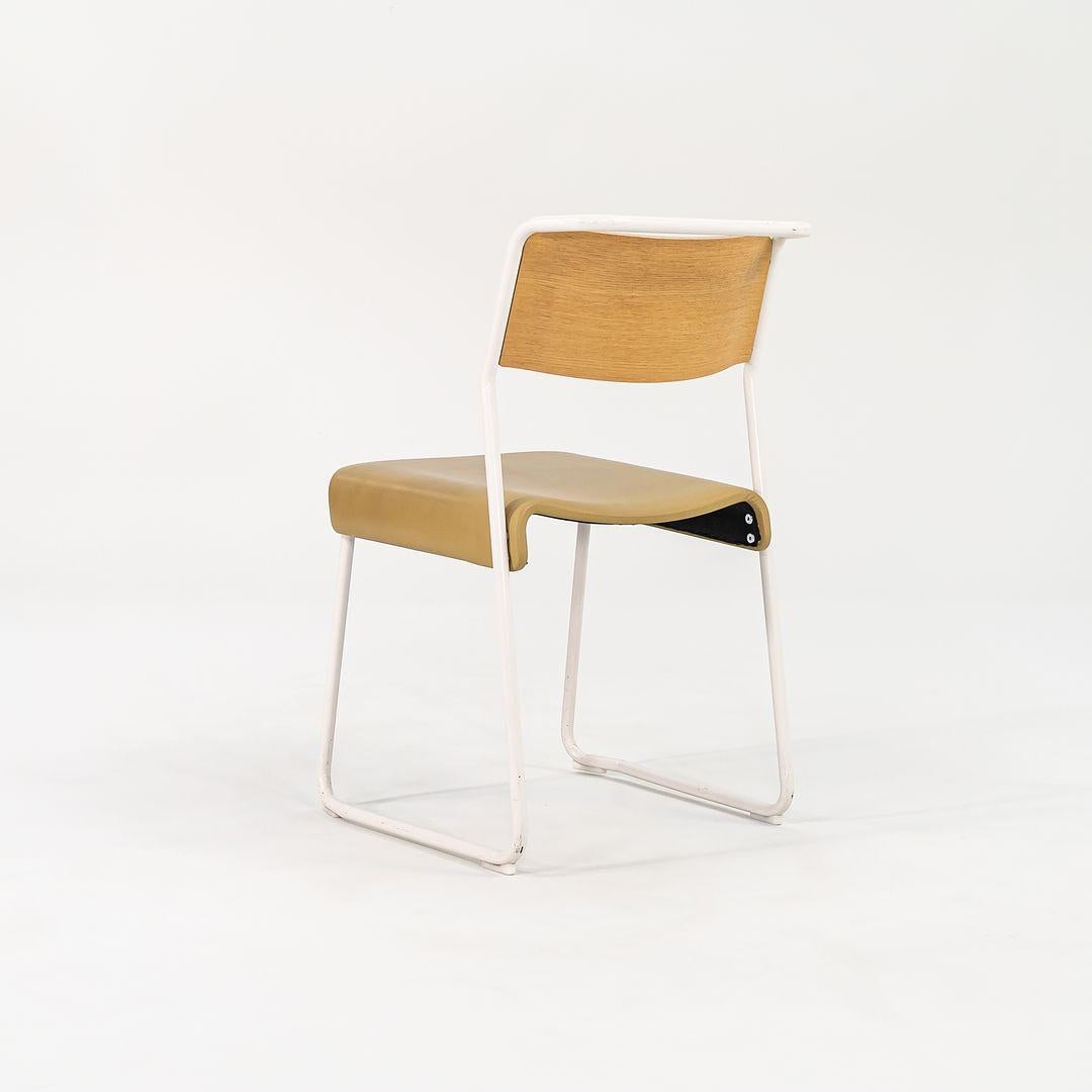 European 2021 Set of Four Proper Canteen Utility Chairs by Ed Carpenter and Andre Klauser For Sale