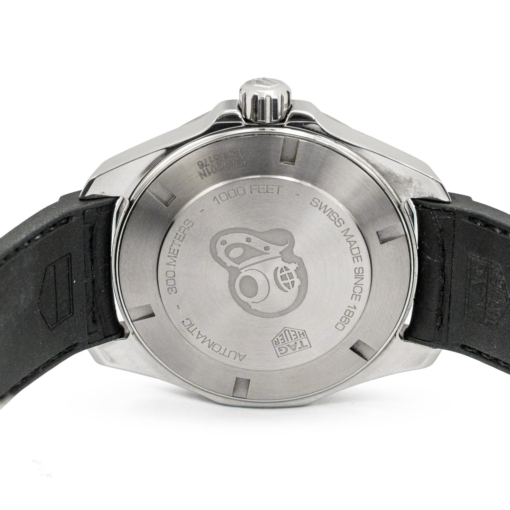 2021 Montre TAG Heuer Aquaracer 43MM way201n.ft6177 Écaille noir Steele en vente 1