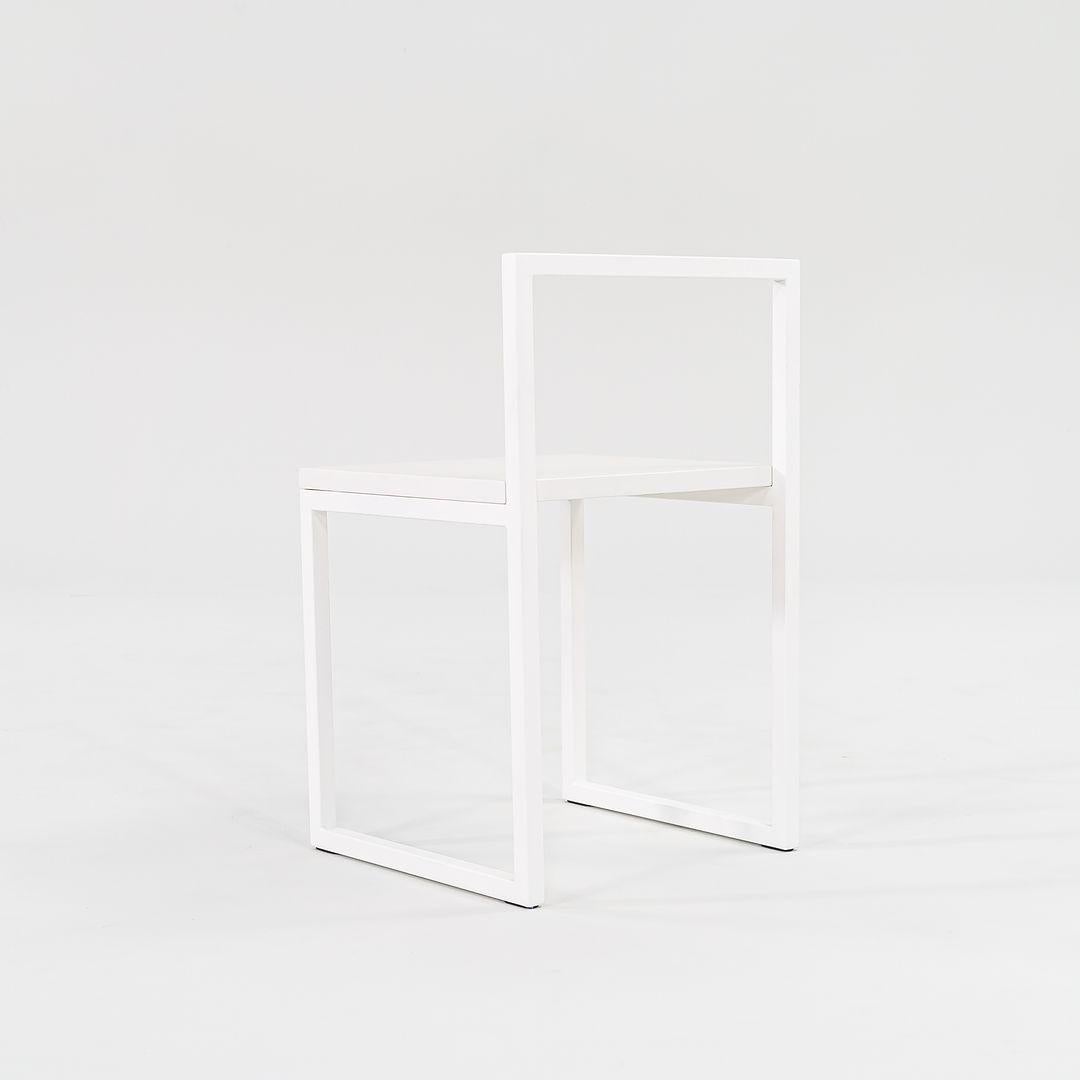 italien 2022 AG Fronzoni pour Cappellini '64 Chaises en laque blanche mate, 3x disponibles en vente