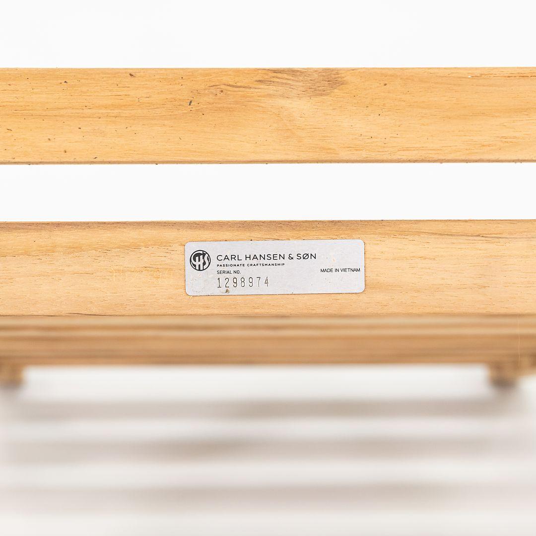 2022 Alfred Homann per Carl Hansen AH603 Sedia da esterno in teak Made in Denmark in vendita 4