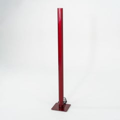 2022 Artemide ILIO Floor Lamp by Ernesto Gismondi 3000K Red Steel and Aluminum