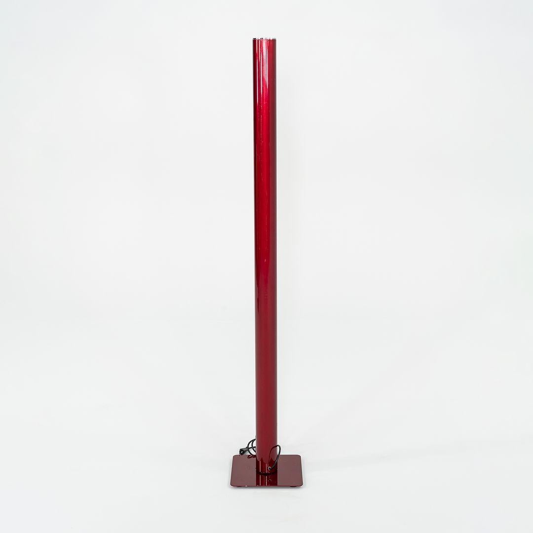 Italian 2022 Artemide ILIO Floor Lamp by Ernesto Gismondi 3000K Red Steel and Aluminum For Sale