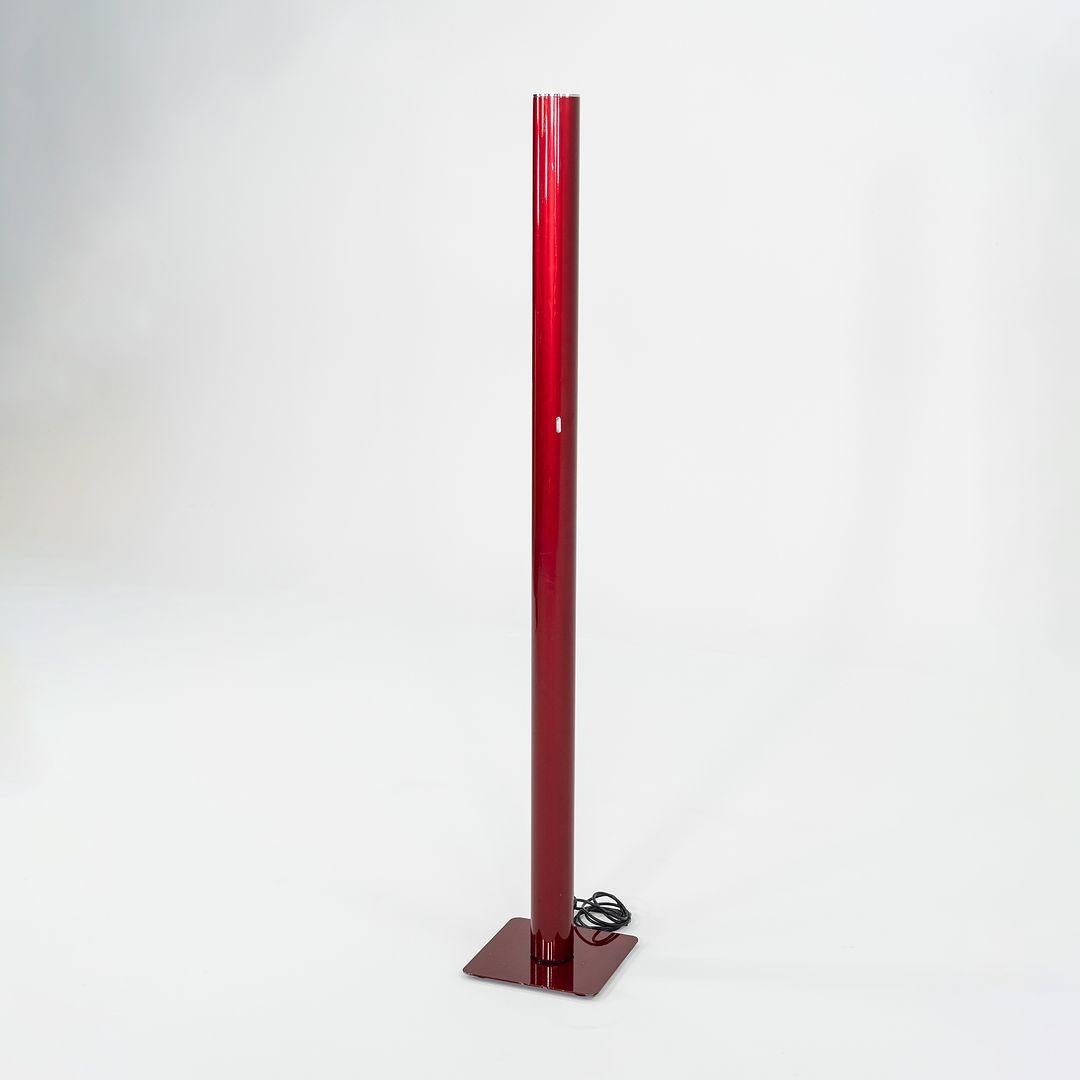 Contemporary 2022 Artemide ILIO Floor Lamp by Ernesto Gismondi 3000K Red Steel and Aluminum For Sale