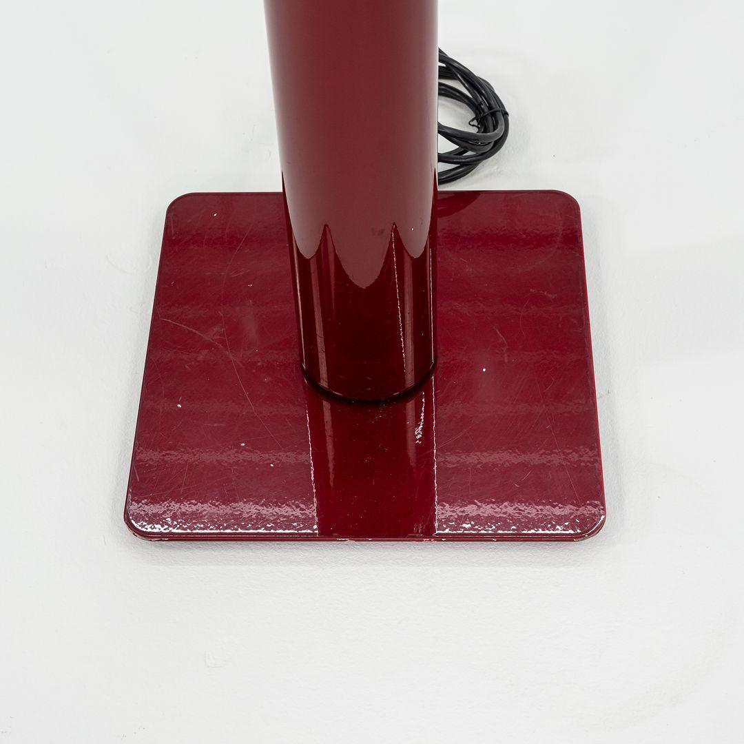 2022 Artemide ILIO Floor Lamp by Ernesto Gismondi 3000K Red Steel and Aluminum For Sale 1