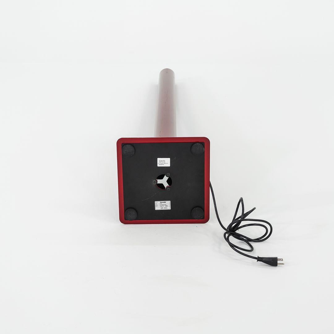 2022 Artemide ILIO Floor Lamp by Ernesto Gismondi 3000K Red Steel and Aluminum For Sale 3