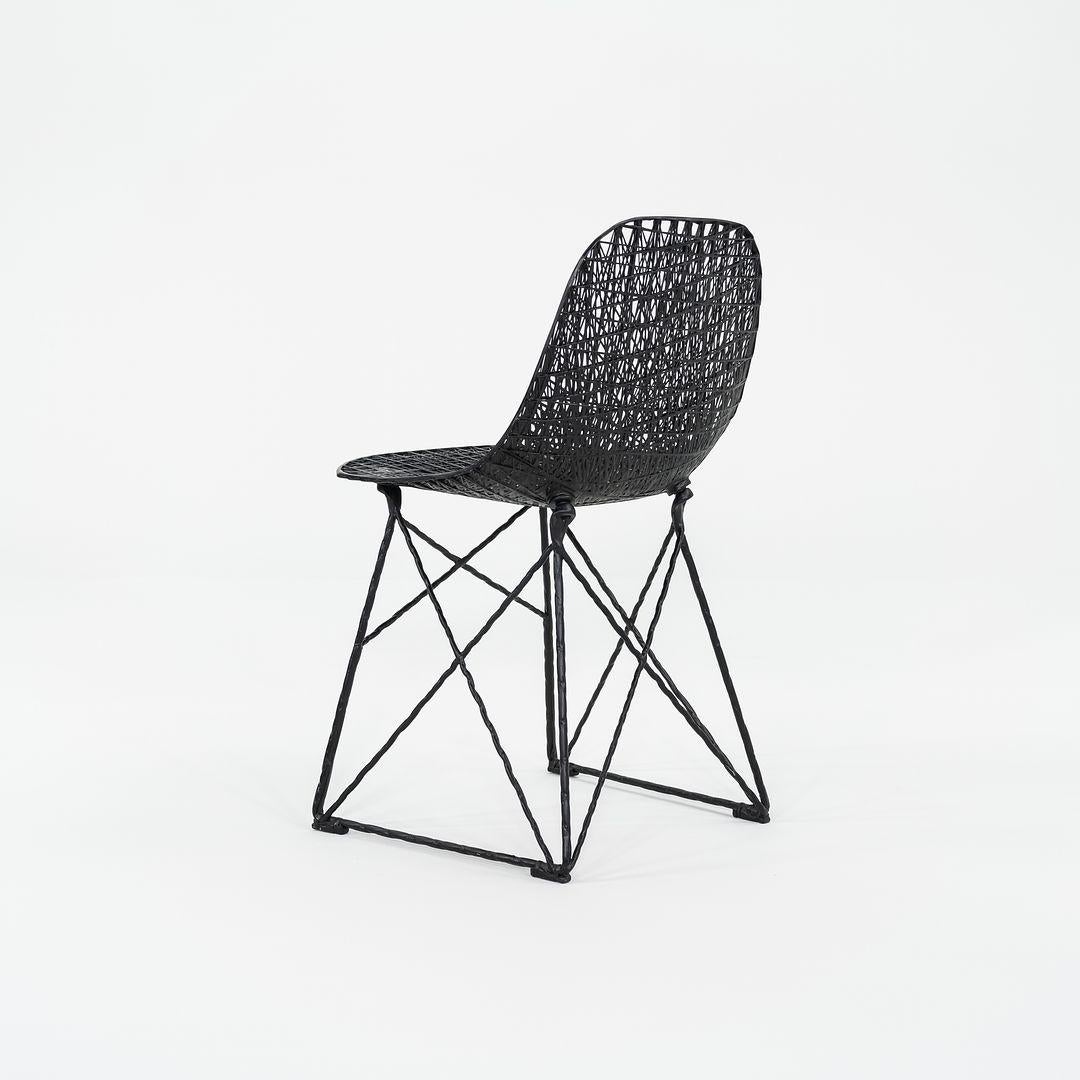 2022 Bertjan Pot e Marcel Wanders per MOOOI Sedia da pranzo in fibra di carbonio nera In condizioni ottime in vendita a Philadelphia, PA