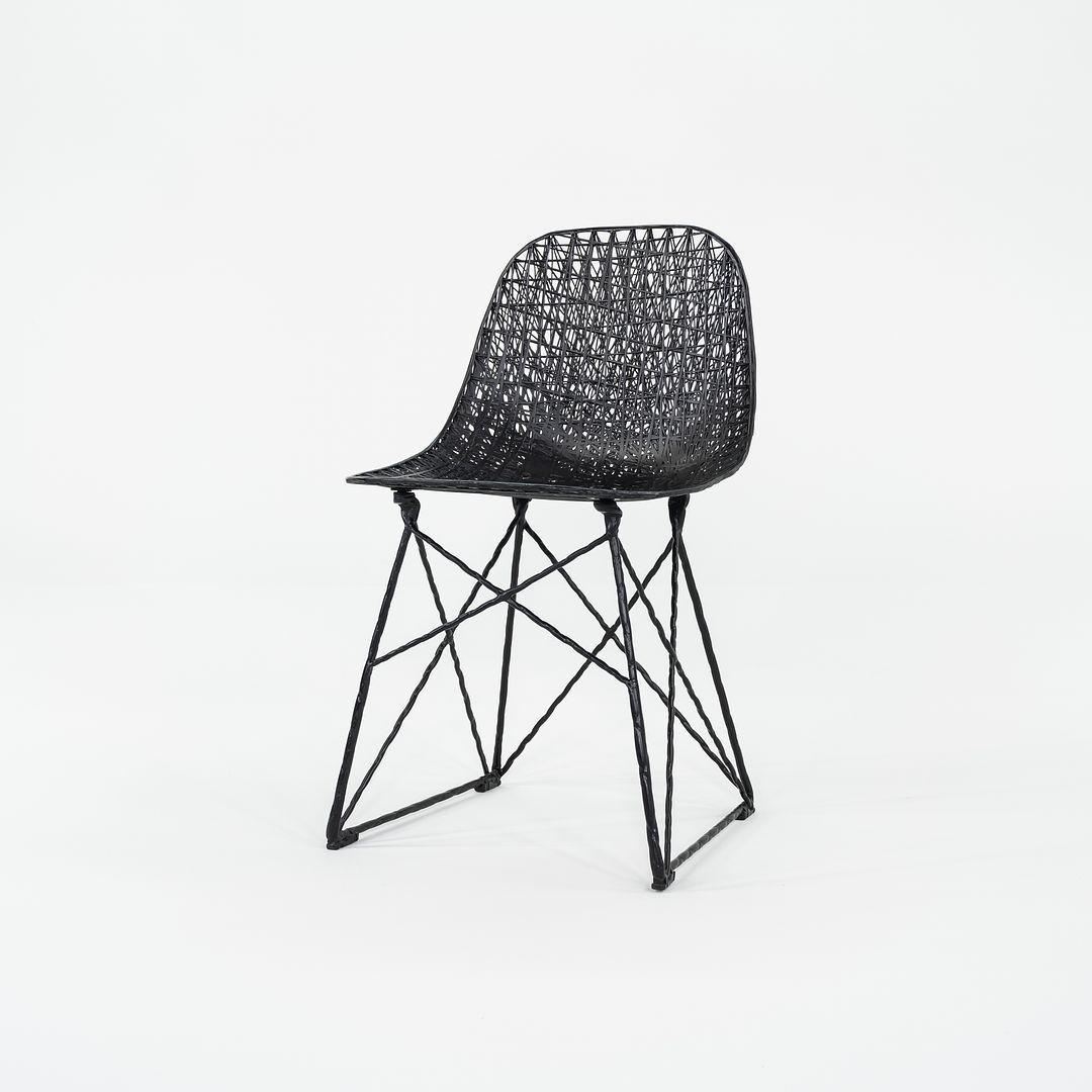 XXI secolo e contemporaneo 2022 Bertjan Pot e Marcel Wanders per MOOOI Sedia da pranzo in fibra di carbonio nera in vendita