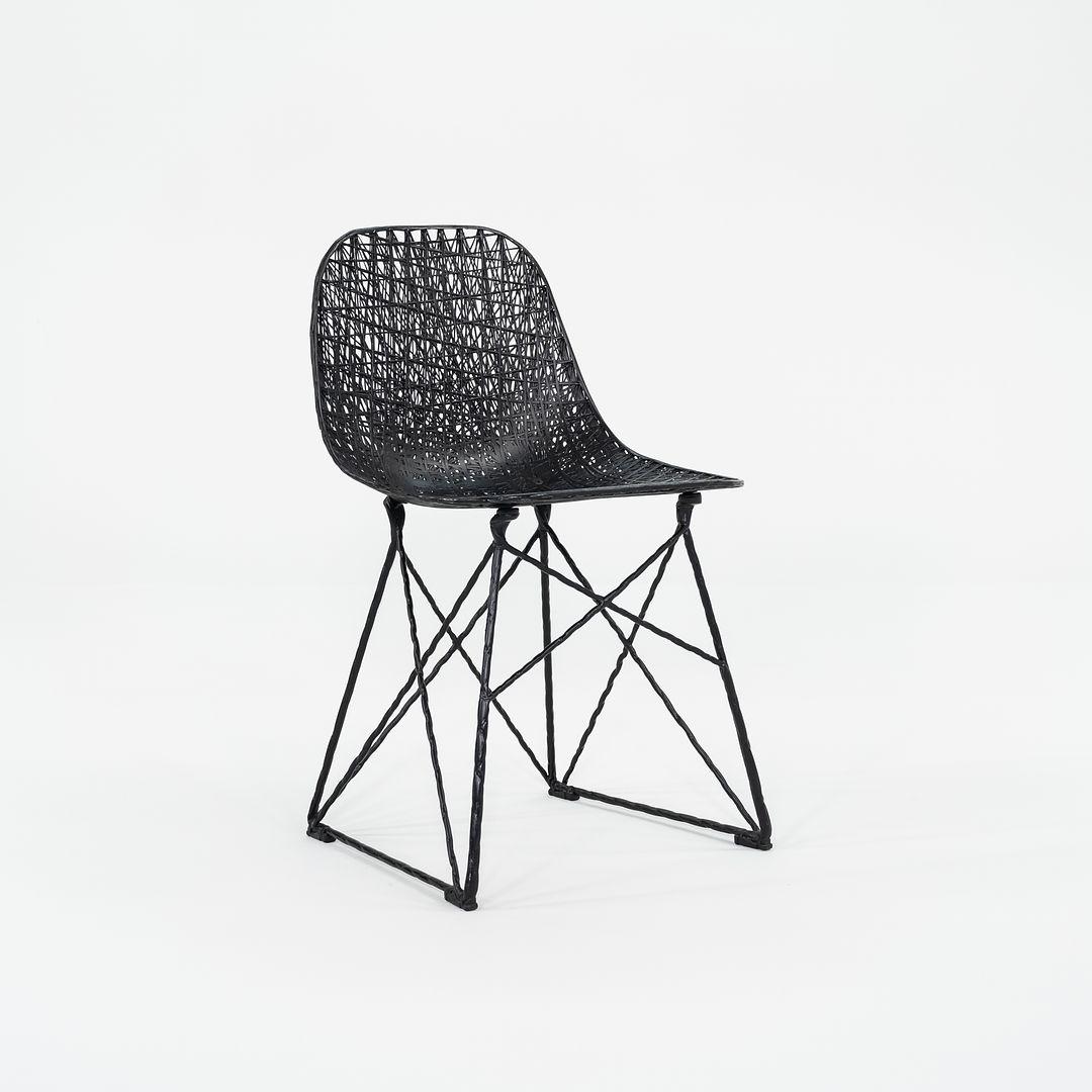 2022 Bertjan Pot e Marcel Wanders per MOOOI Sedia da pranzo in fibra di carbonio nera in vendita 2
