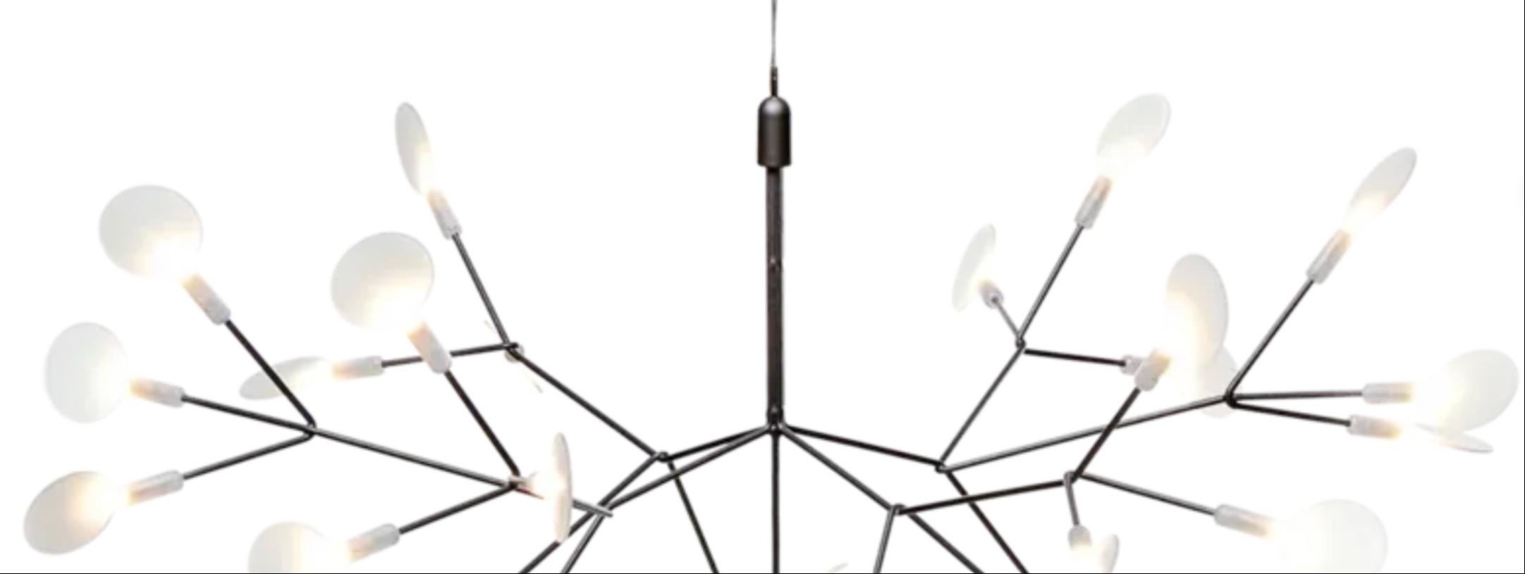 Modern 2022 Bertjan Pot for MOOOI Heracleum III Suspended Large Lamp in Nickel 3x Avail For Sale