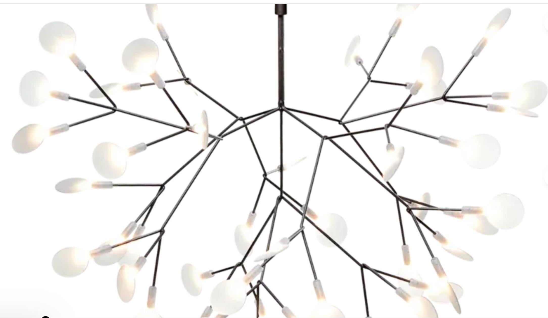 2022 Bertjan Pot for MOOOI Heracleum III Suspended Large Lamp in Nickel 3x Avail In Excellent Condition For Sale In Philadelphia, PA