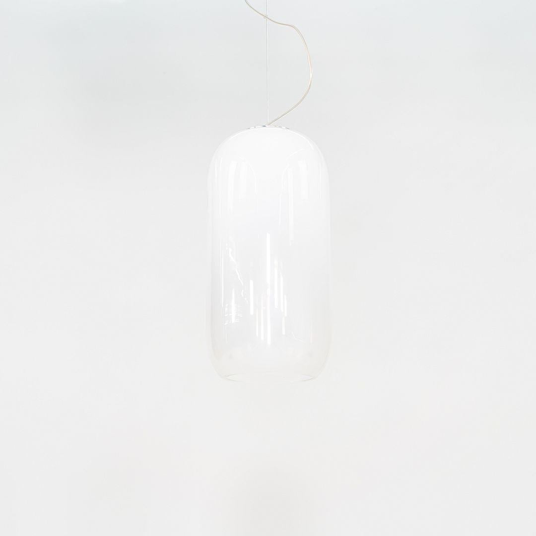 Italian 2022 Bjarke Ingels Group for Artemide Gople Suspension Pendant Lamp in White For Sale