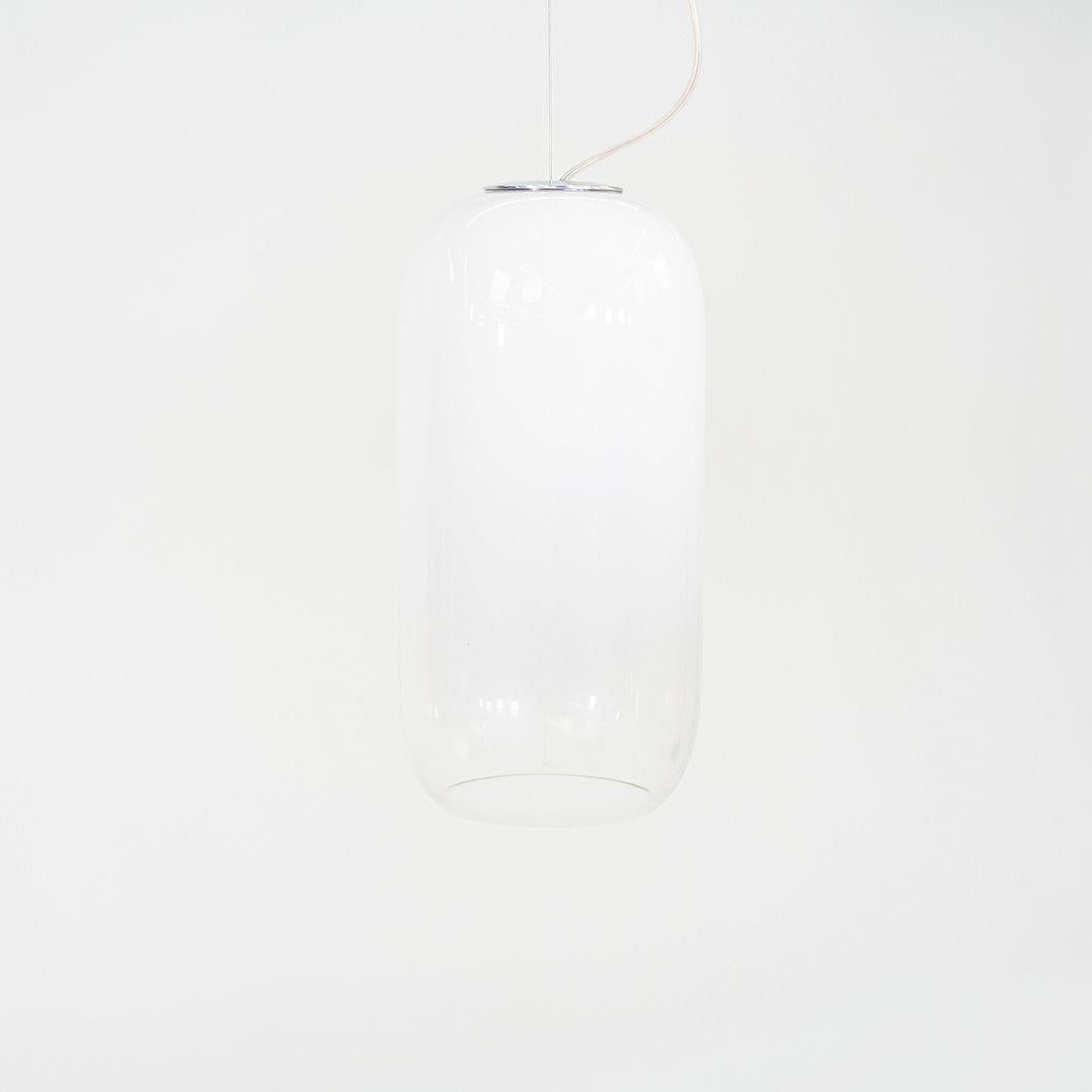 Contemporary 2022 Bjarke Ingels Group for Artemide Gople Suspension Pendant Lamp in White For Sale