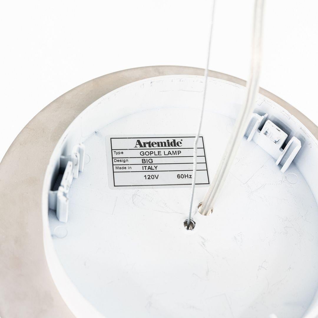 2022 Bjarke Ingels Group for Artemide Gople Suspension Pendant Lamp in White For Sale 2