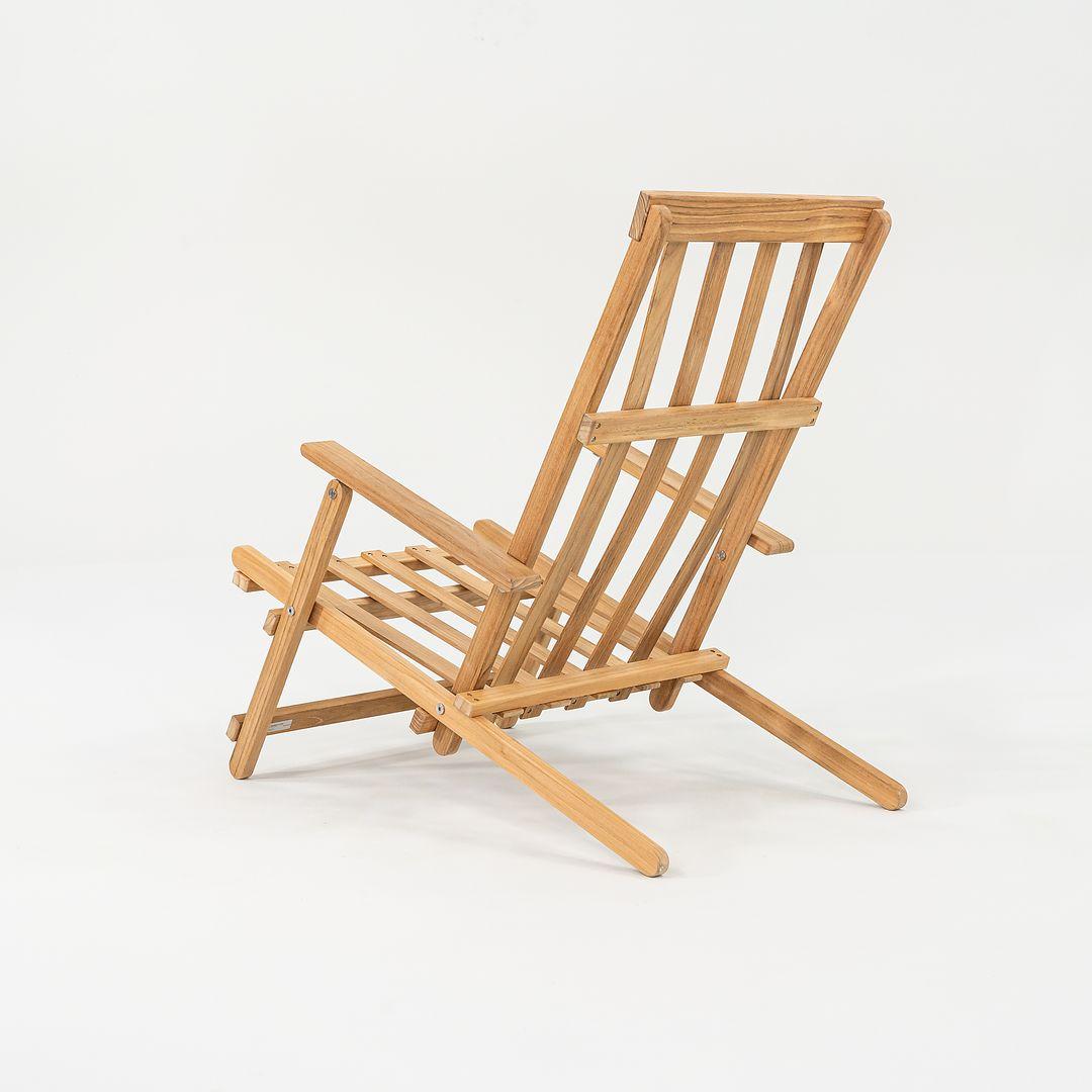 2022 Borge Hansen pour Carl Hansen BM5568 Chaise longue de terrasse en teck brut Excellent état - En vente à Philadelphia, PA
