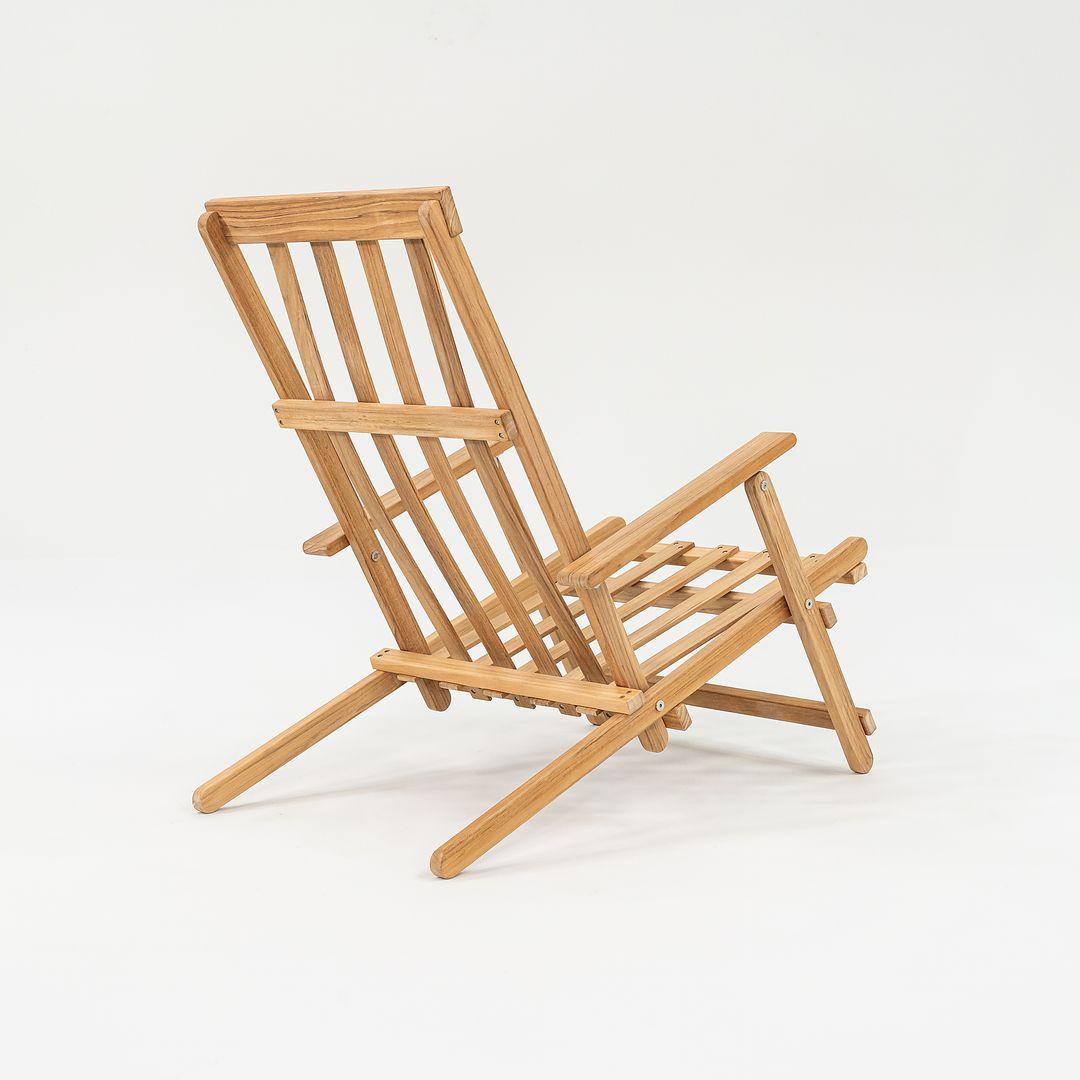 2022 Borge Hansen pour Carl Hansen BM5568 Chaise longue de terrasse en teck brut en vente 1
