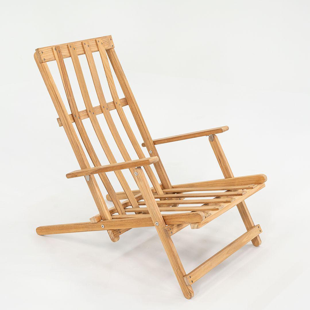 2022 Borge Hansen pour Carl Hansen BM5568 Chaise longue de terrasse en teck brut en vente 2