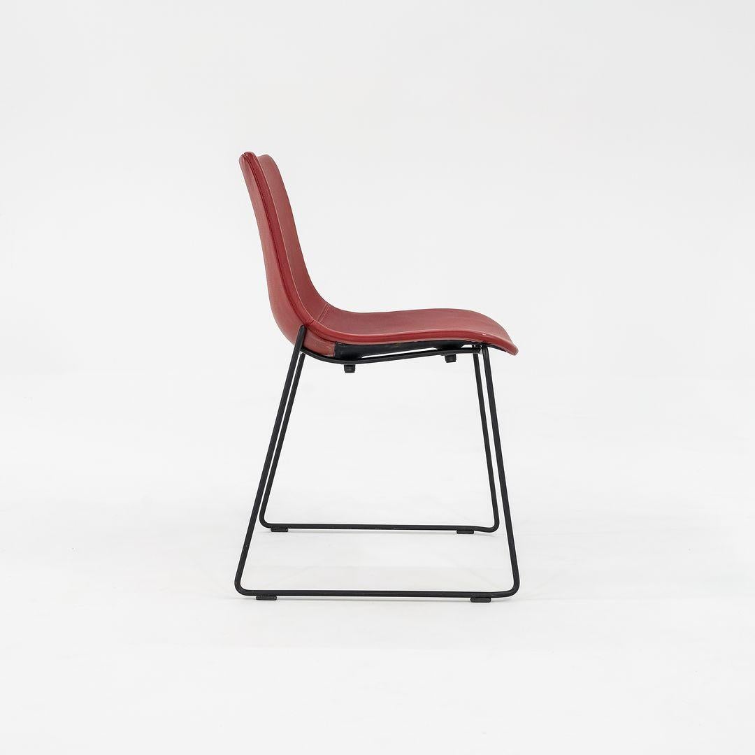 2022 Brad Ascalon für Carl Hansen Preludia-Stuhl Schwarz mit rotem Leder BA003F (Moderne) im Angebot