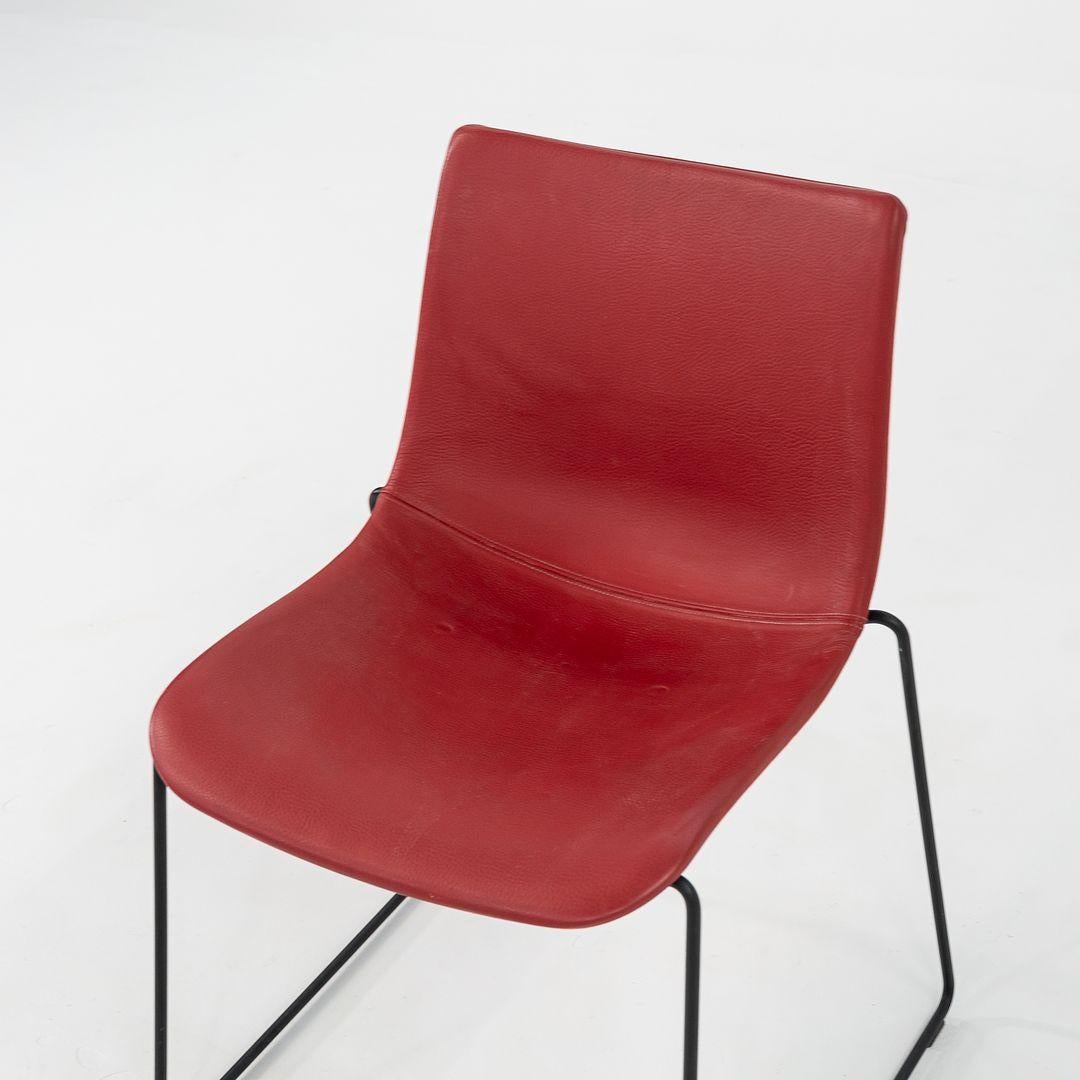 2022 Brad Ascalon für Carl Hansen Preludia-Stuhl Schwarz mit rotem Leder BA003F (Dänisch) im Angebot