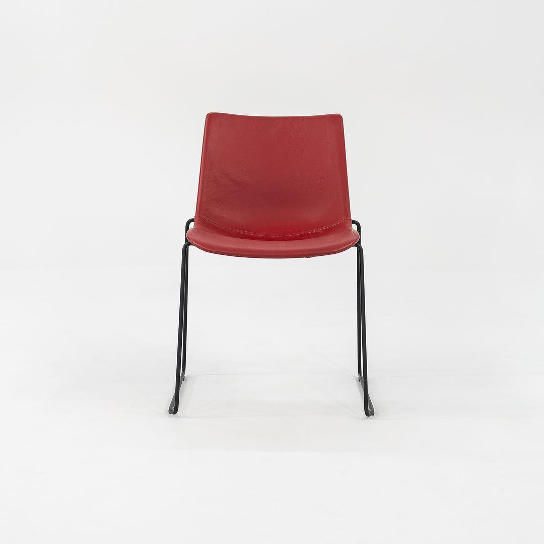 2022 Brad Ascalon für Carl Hansen Preludia-Stuhl Schwarz mit rotem Leder BA003F im Angebot 2