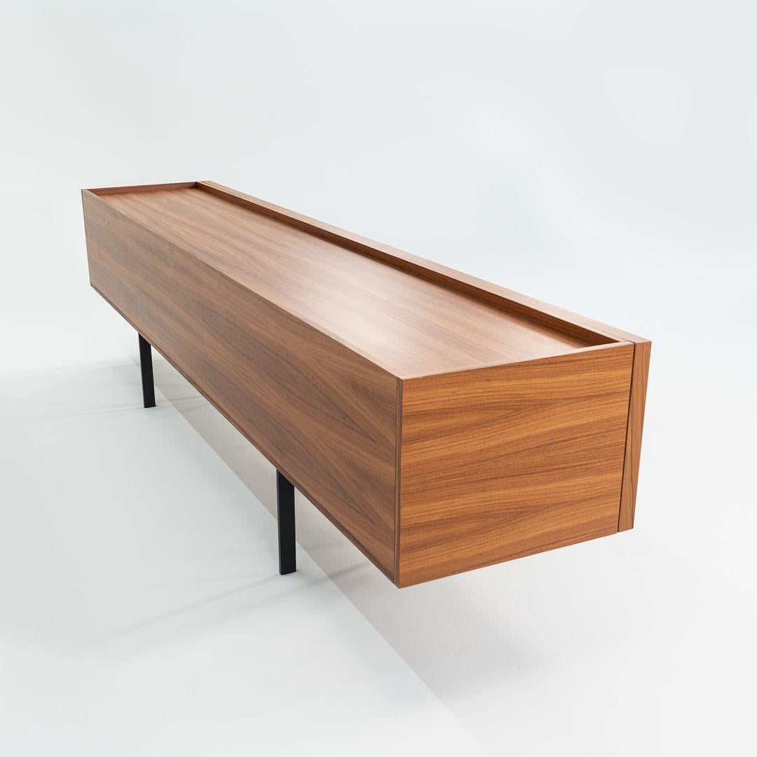 Italian 2022 Cappellini Piero Lissoni Lochness 10ft Credenza Cabinet Palisander Rosewood For Sale