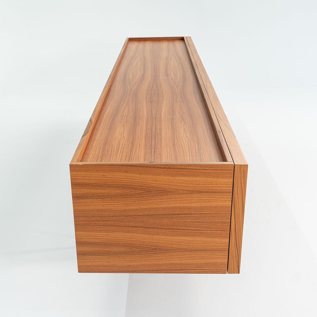 Contemporary 2022 Cappellini Piero Lissoni Lochness 10ft Credenza Cabinet Palisander Rosewood For Sale