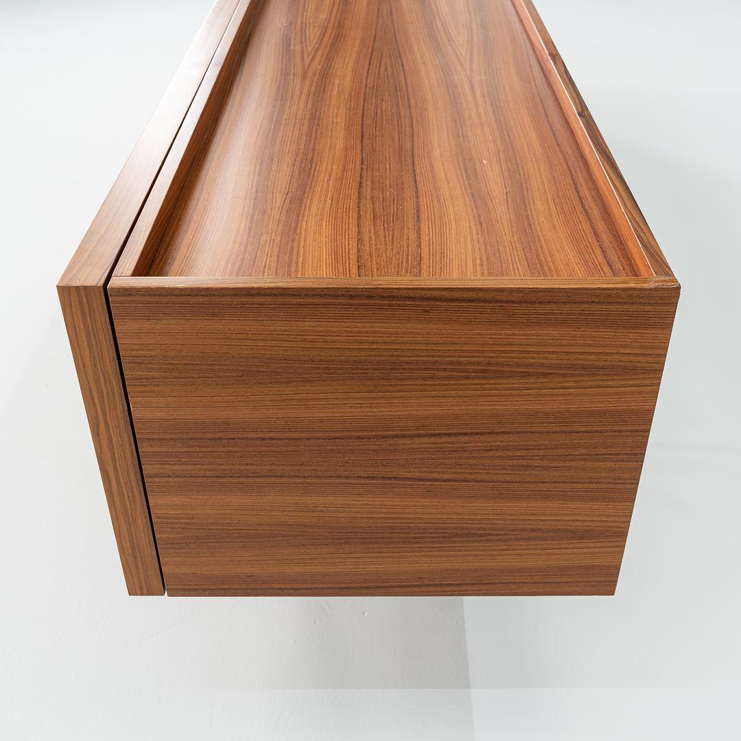 Metal 2022 Cappellini Piero Lissoni Lochness 10ft Credenza Cabinet Palisander Rosewood For Sale