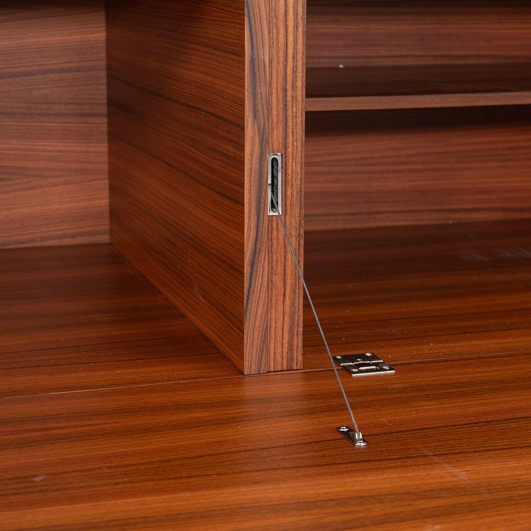 2022 Cappellini Piero Lissoni Lochness 10ft Credenza Cabinet Palisander Rosewood For Sale 1