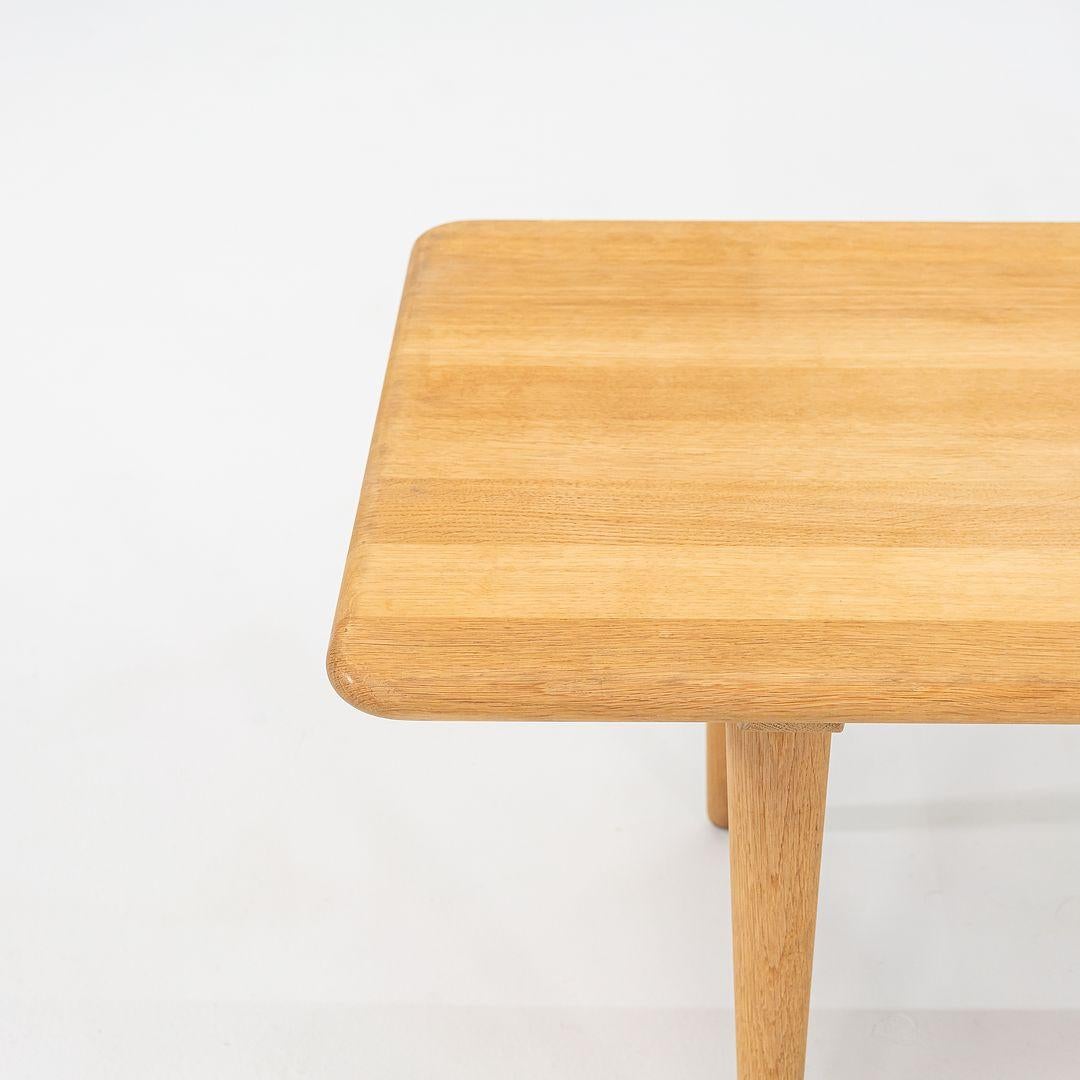 Danish 2022 Carl Hansen CH011 Coffee Table in Oak Soap by Hans Wegner Made in Denmark For Sale