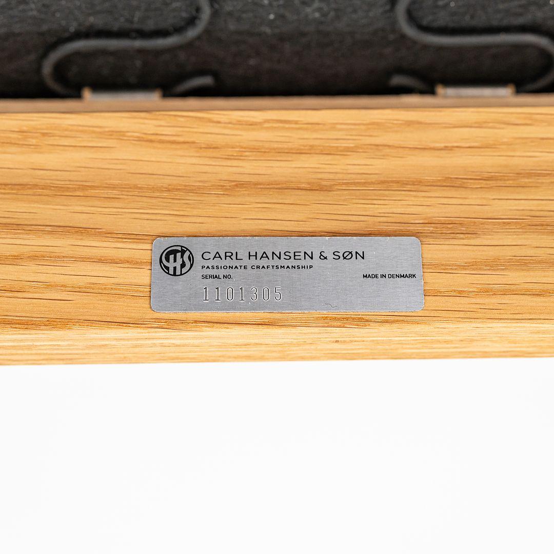 2022 Carl Hansen für EOOS E300 Lounge Chair COM Grey Fabric & Oak Oil of Denmark im Angebot 3