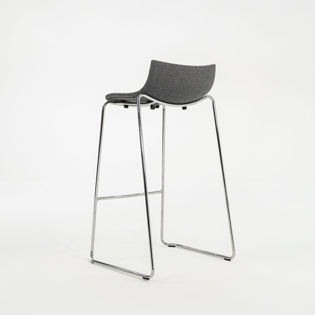 2022 Carl Hansen Preludia Bar Stool in Grey Fabric by Brad Ascalon, Model BA004F For Sale 3