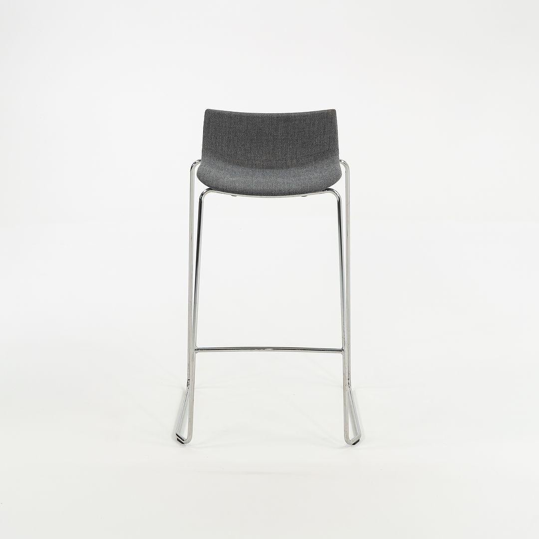 2022 Carl Hansen Preludia Bar Stool in Grey Fabric by Brad Ascalon, Model BA004F For Sale 4