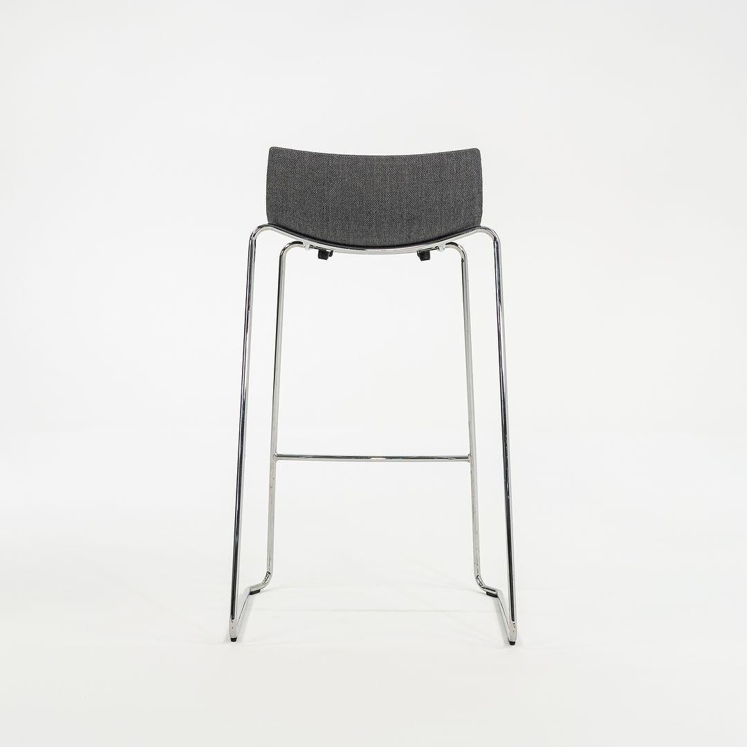 2022 Carl Hansen Preludia Bar Stool in Grey Fabric by Brad Ascalon, Model BA004F For Sale 5