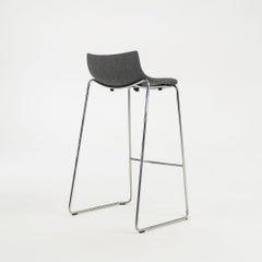 2022 Carl Hansen Preludia Bar Stool in Grey Fabric by Brad Ascalon, Model BA004F