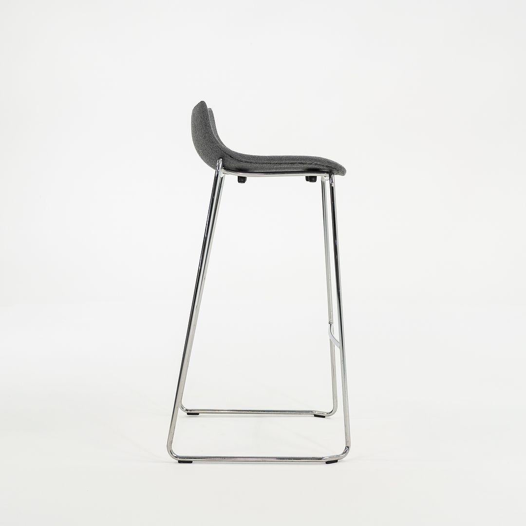 Modern 2022 Carl Hansen Preludia Bar Stool in Grey Fabric by Brad Ascalon, Model BA004F For Sale