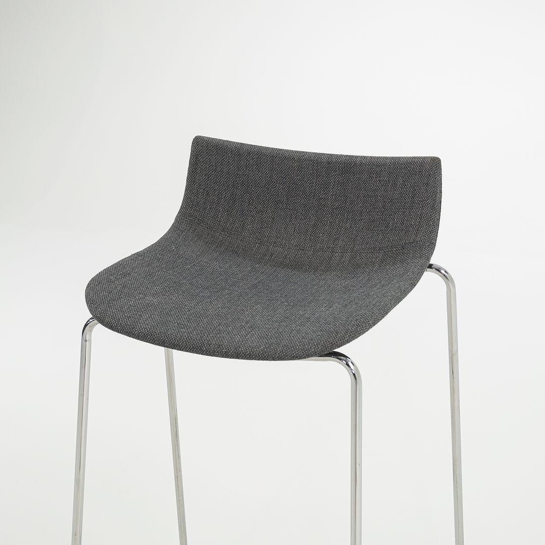 Contemporary 2022 Carl Hansen Preludia Bar Stool in Grey Fabric by Brad Ascalon, Model BA004F For Sale
