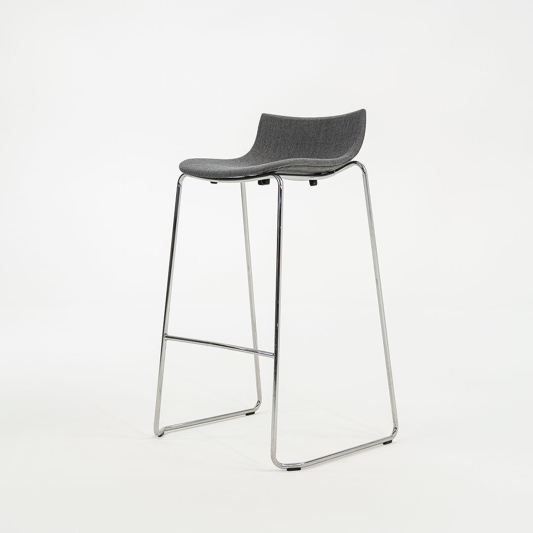 2022 Carl Hansen Preludia Bar Stool in Grey Fabric by Brad Ascalon, Model BA004F For Sale 1