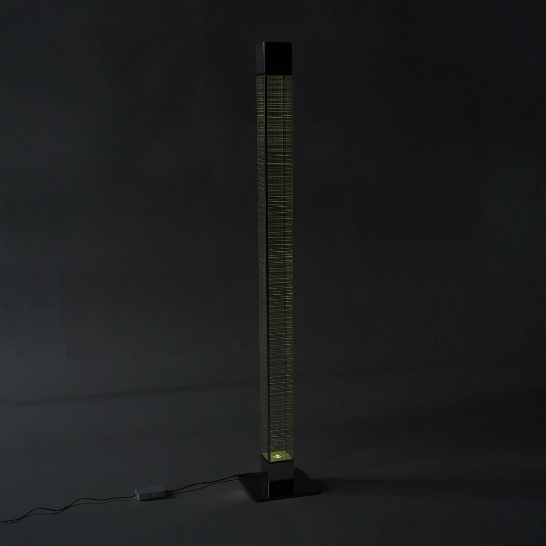2022 Carlotta de Bevilacqua for Artemide Mimesi Floor Lamp LED 3000K Chrome 120V For Sale 1