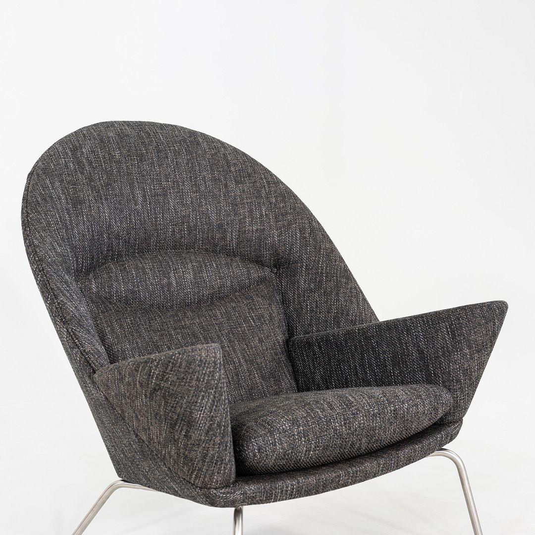 Acciaio 2022 CH468 Oculus Lounge Chair and Ottoman di Hansen per Carl Hansen in vendita