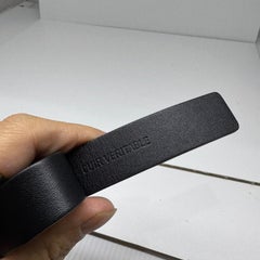 2022 Chanel Black Interlocking CC Thin Chain Belt