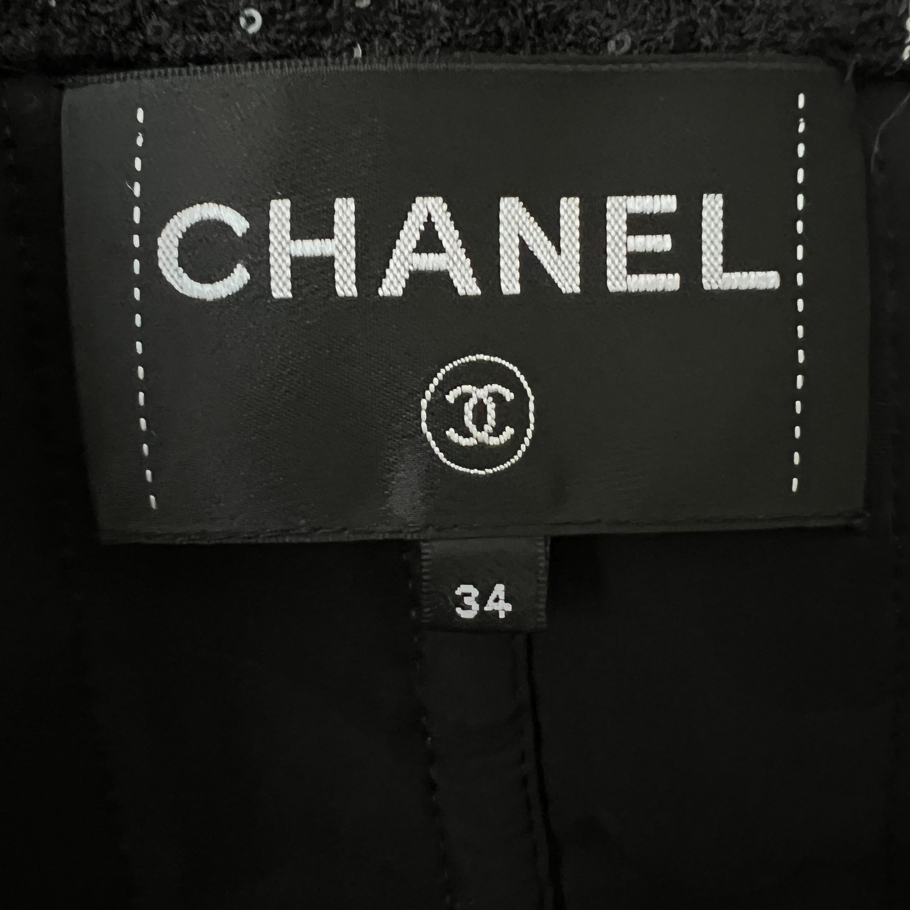2022 Chanel Black Lesage Tweed Jacket 5